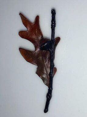 Nature's Creations Oak Leaf Acorn brooch pin - wearable art